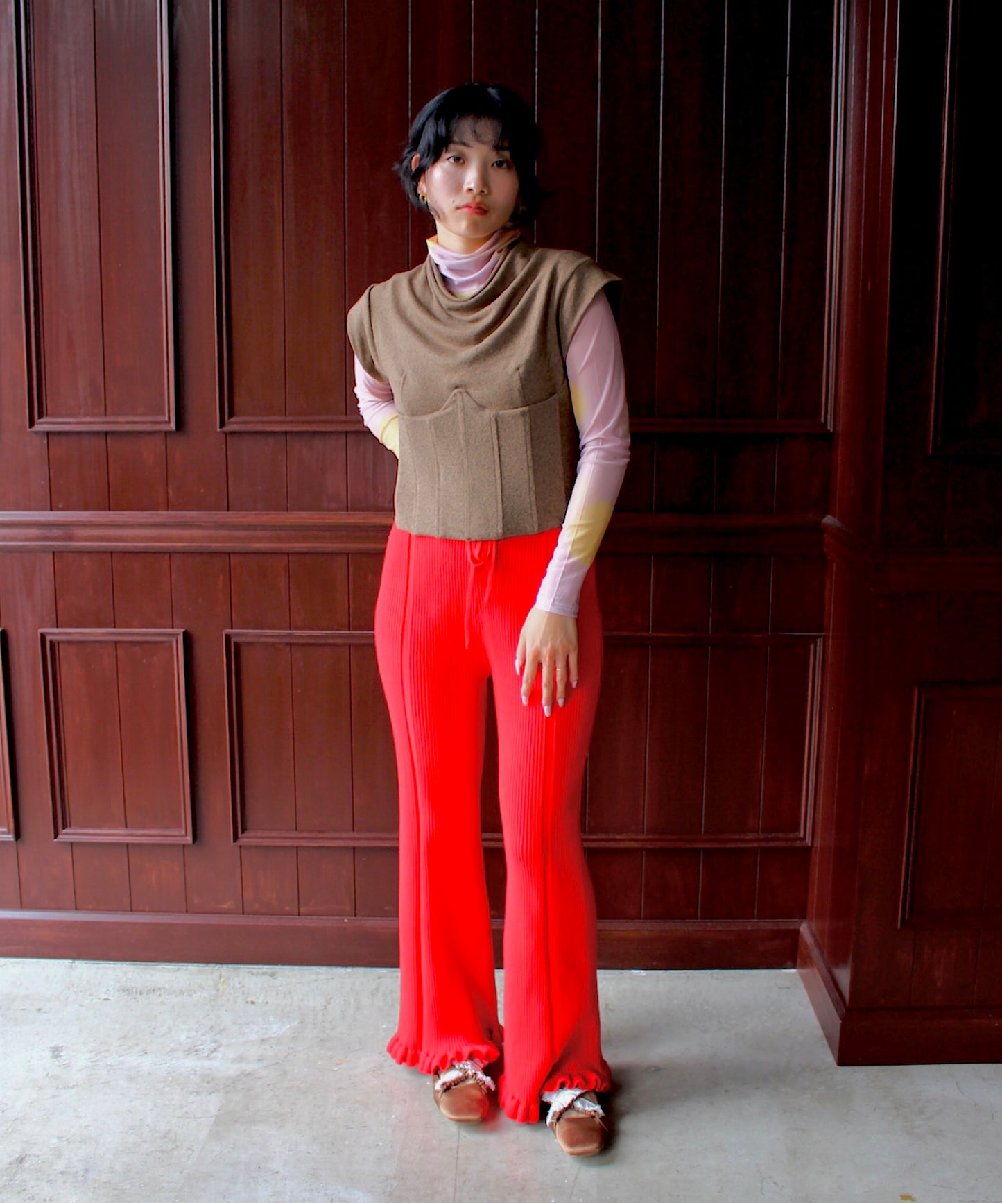 retro slim tops sew24a004