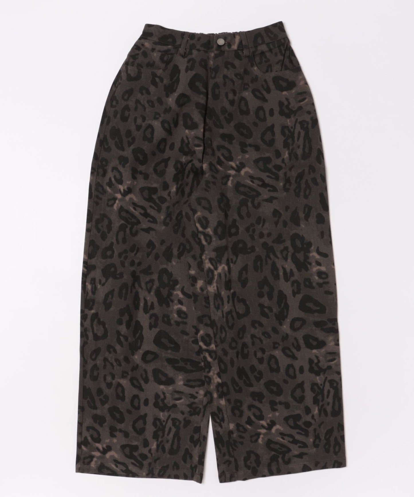leopard wide straight pants sanwl24a028