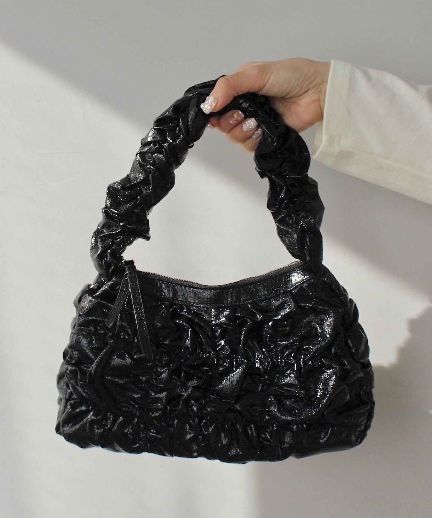 Së metallic shirring bag sana24a015