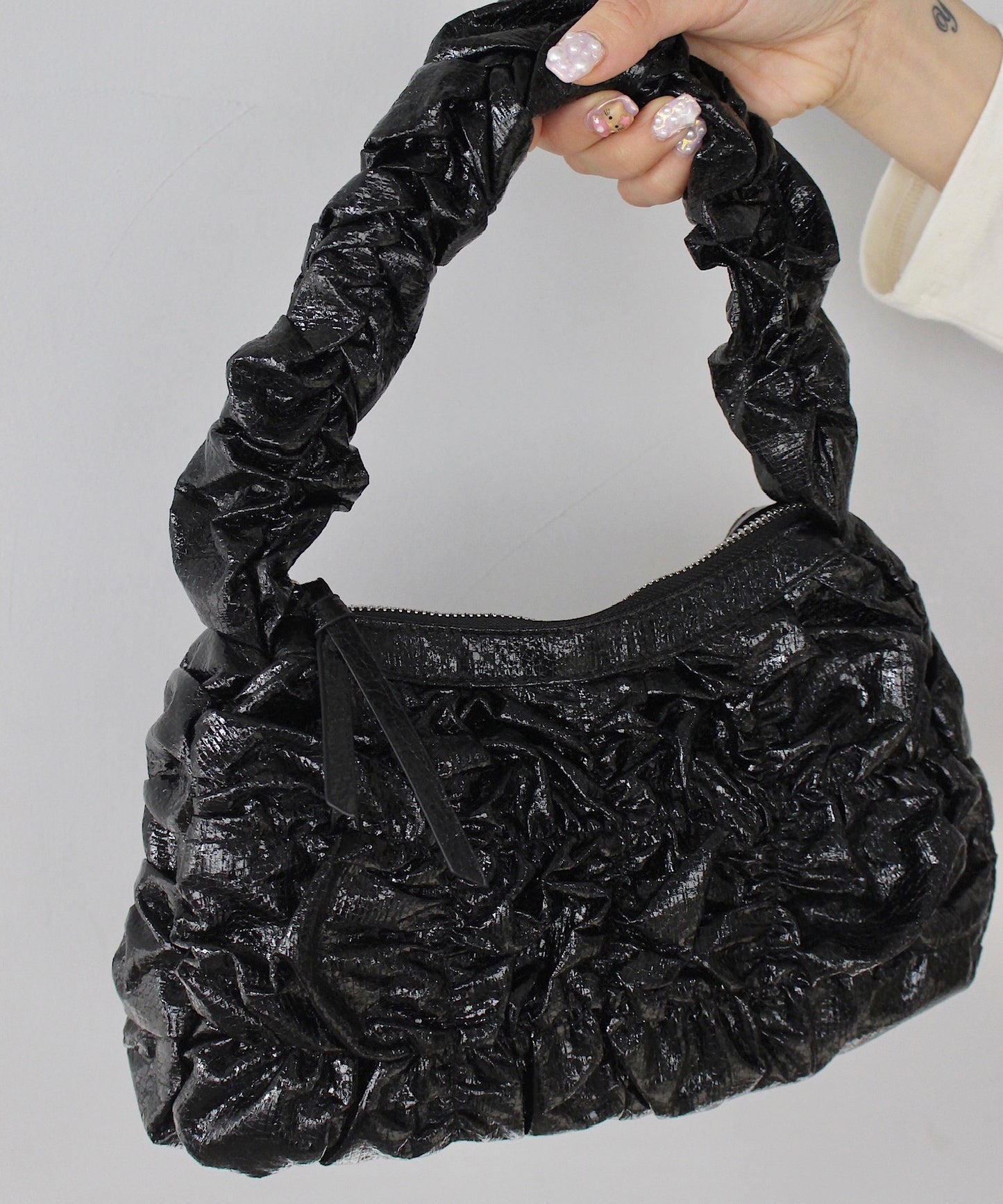 Së metallic shirring bag sana24a015