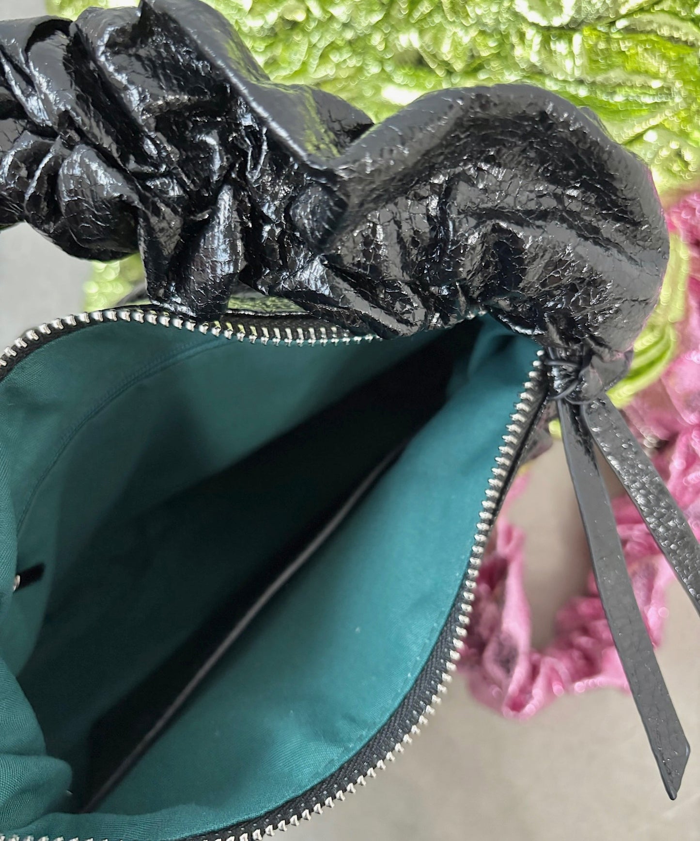 Së metallic shirring bag sana24a015