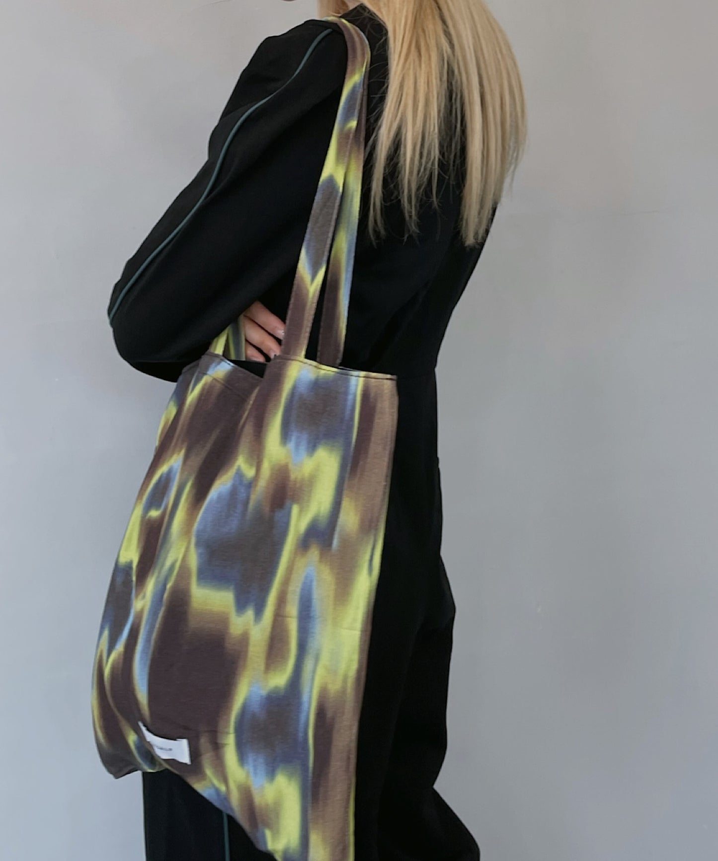 marble motif tote bag sana22s002
