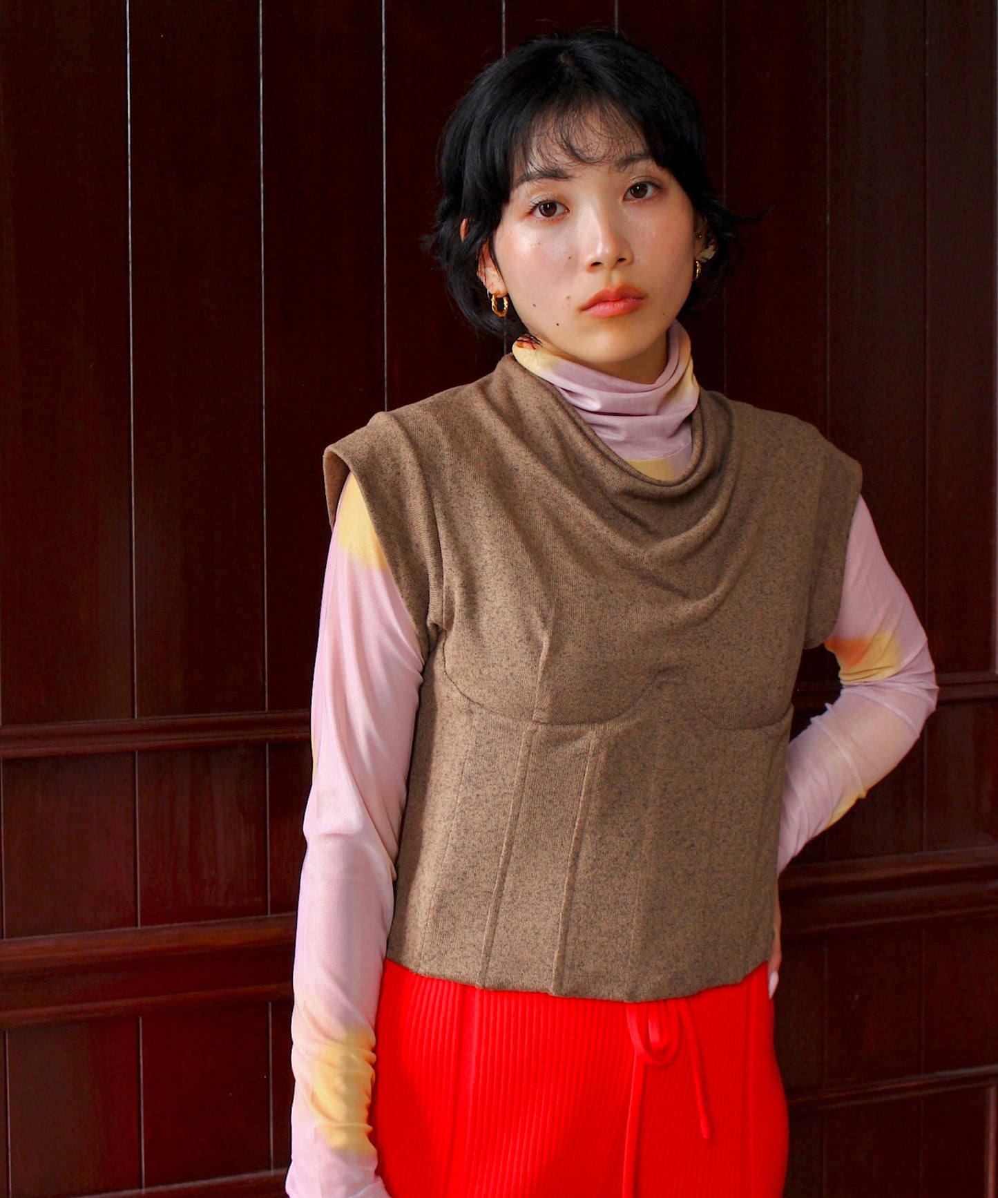 retro slim tops sew24a004