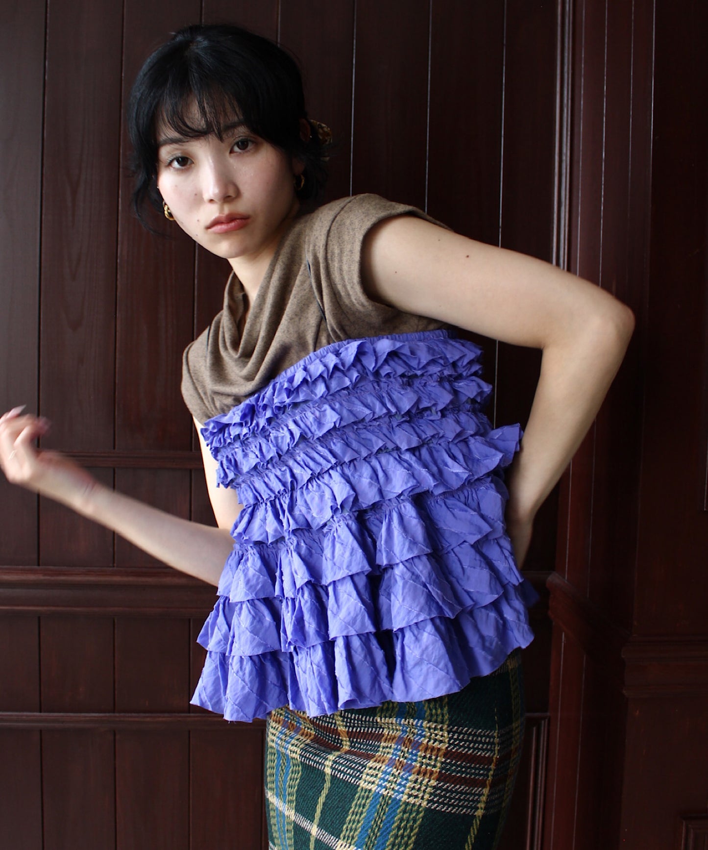 retro slim tops sew24a004