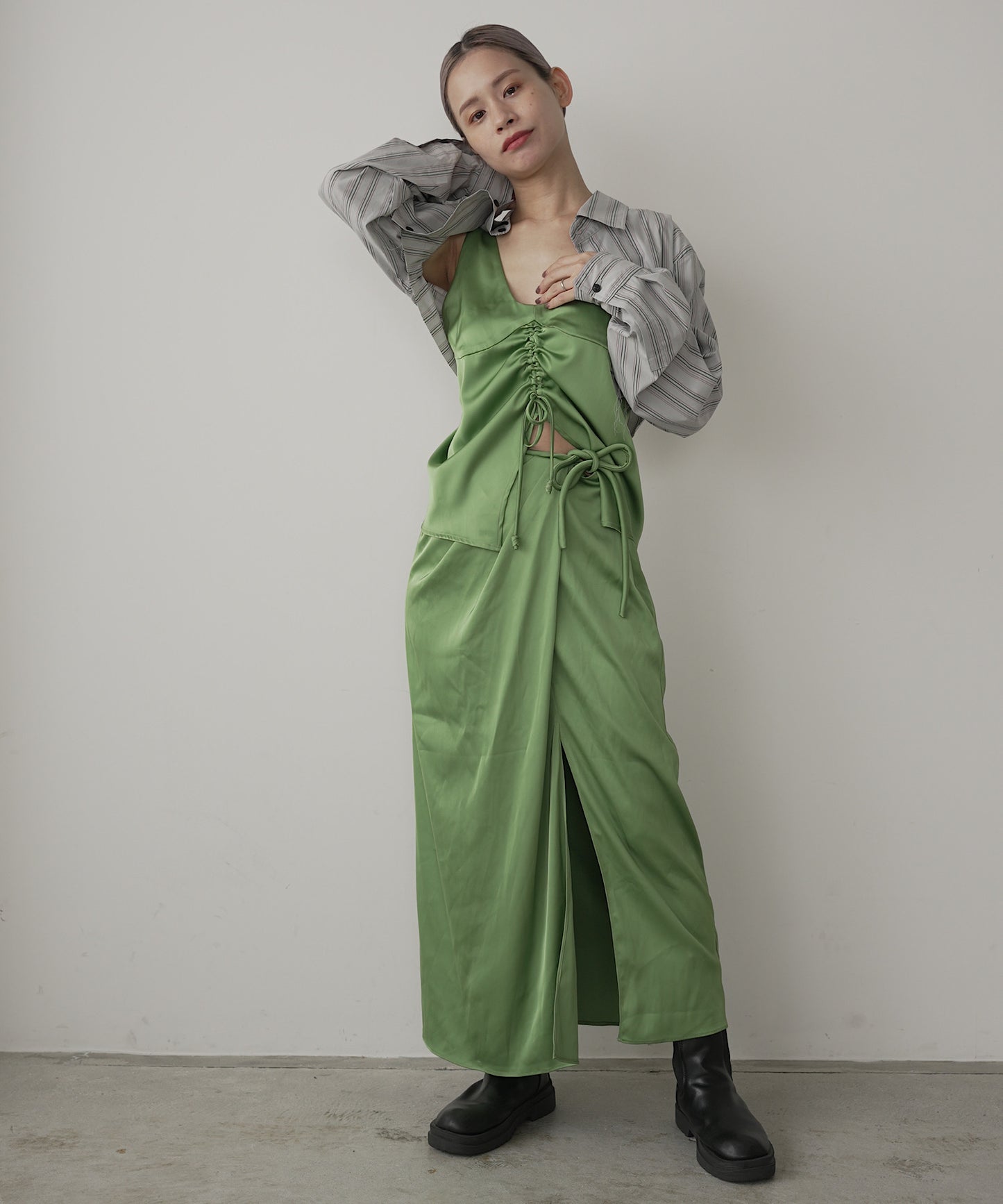 satin vest halter tops sew23s003