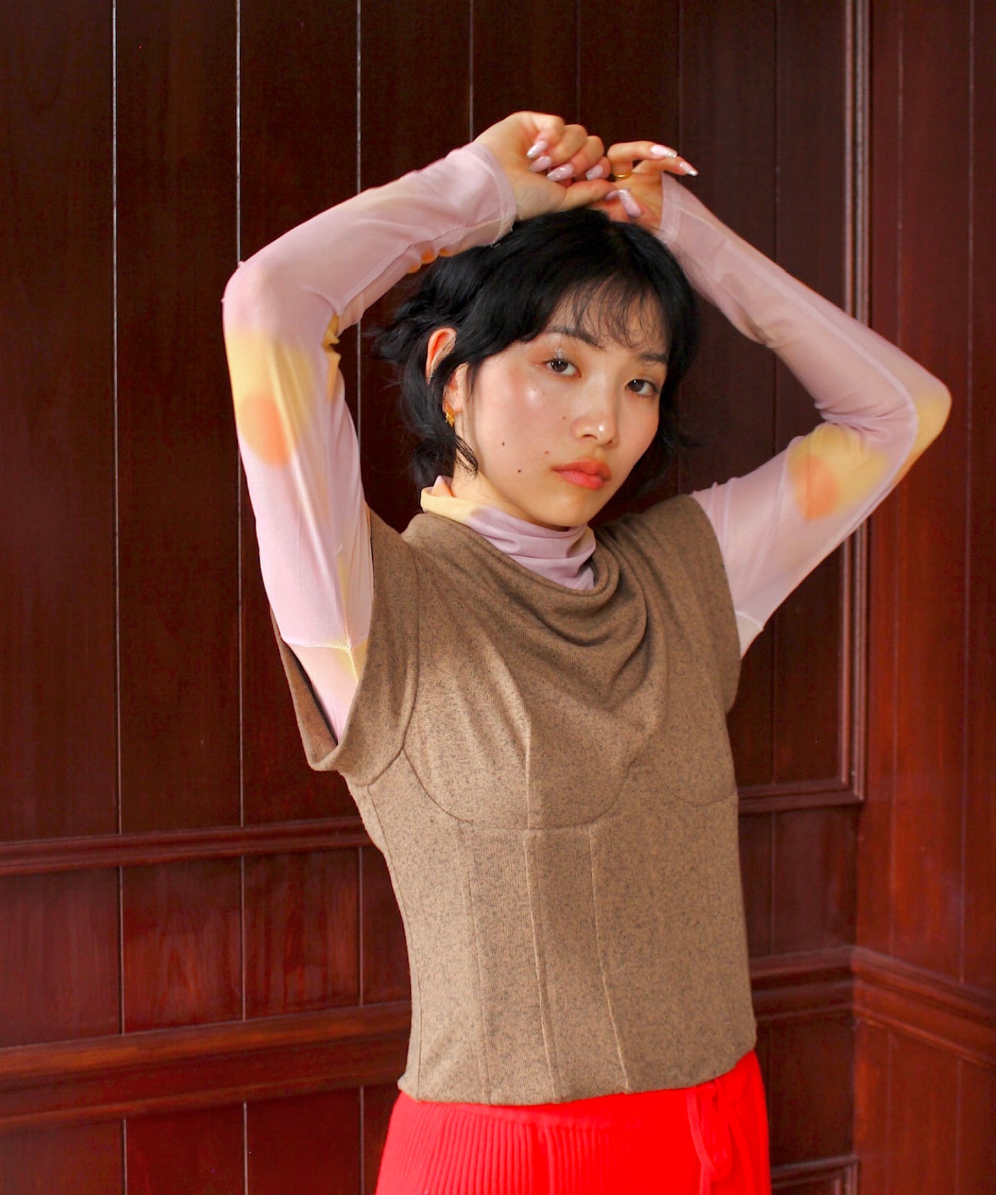 retro slim tops sew24a004