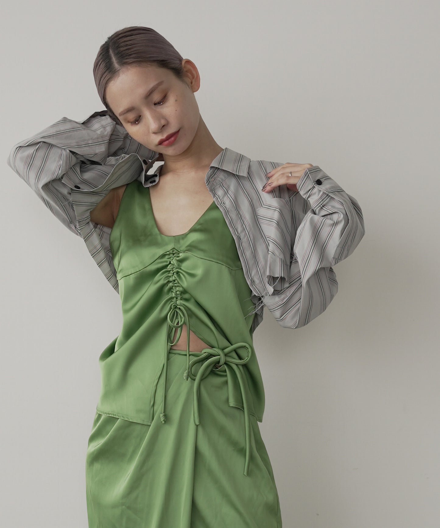 satin vest halter tops sew23s003