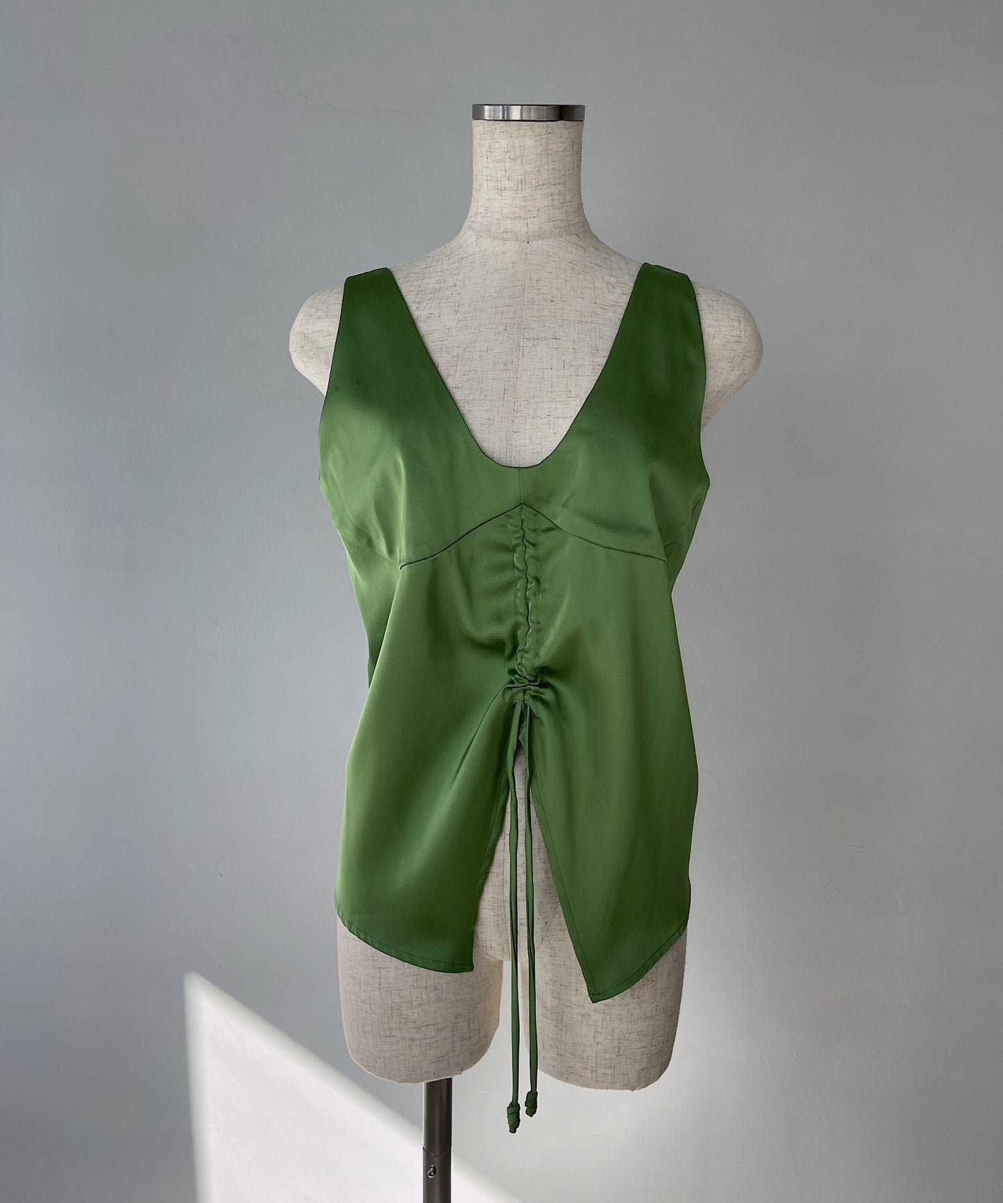 satin vest halter tops sew23s003