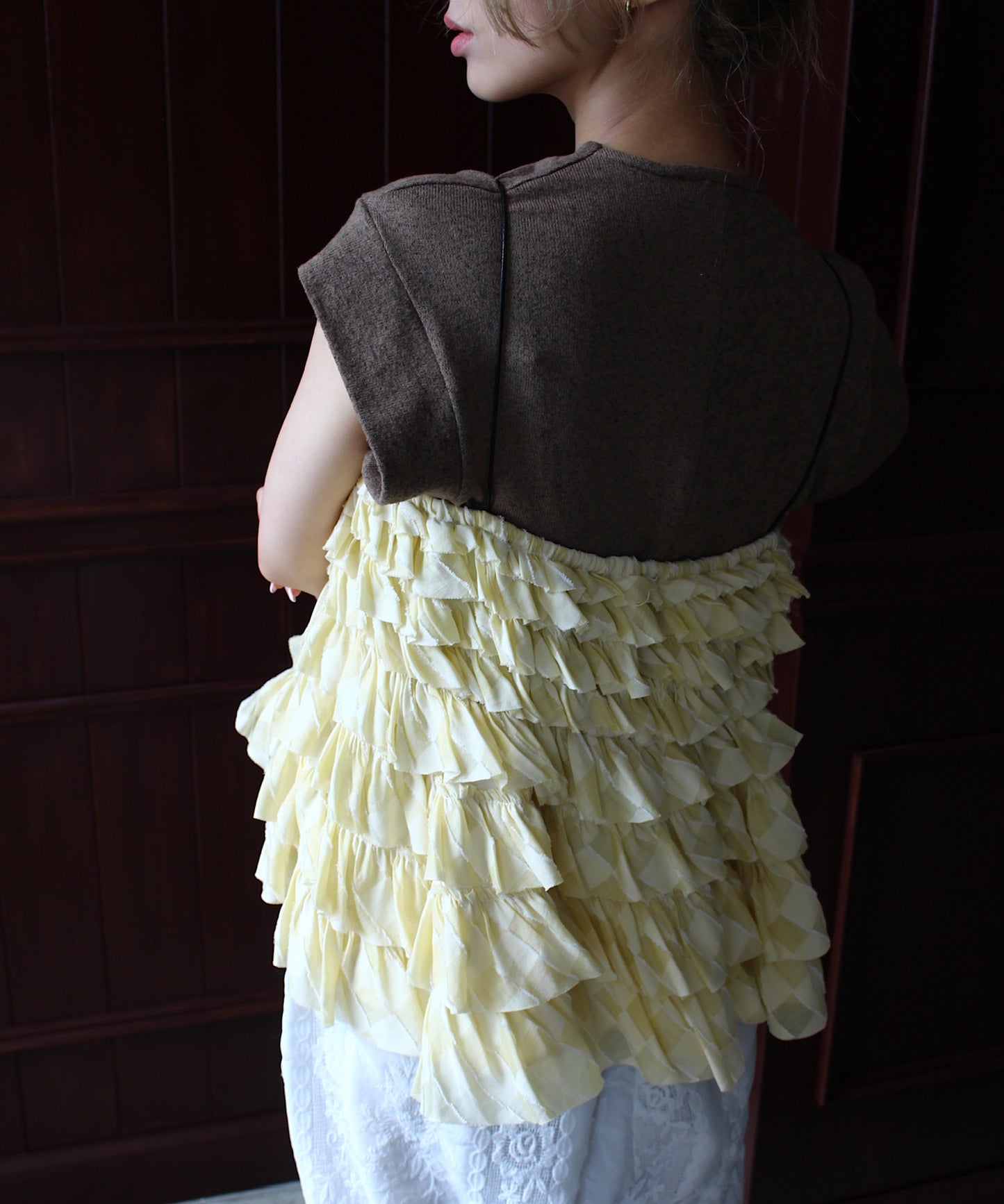 Së 2way tiered ruffle bustier　sanwt24s002