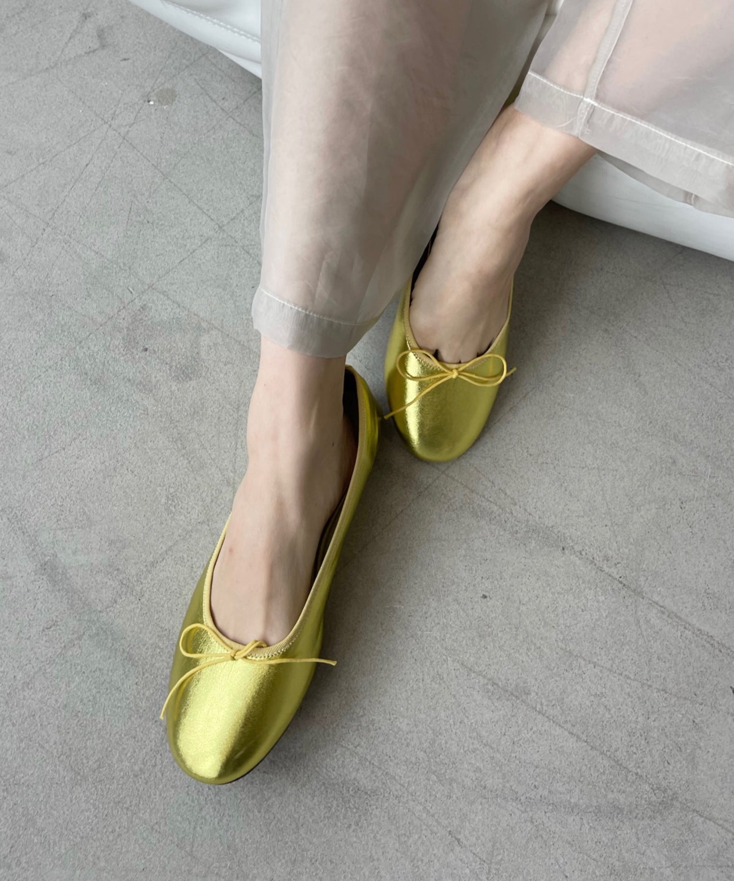 Sё original metallic ballet shoes　sans23a001