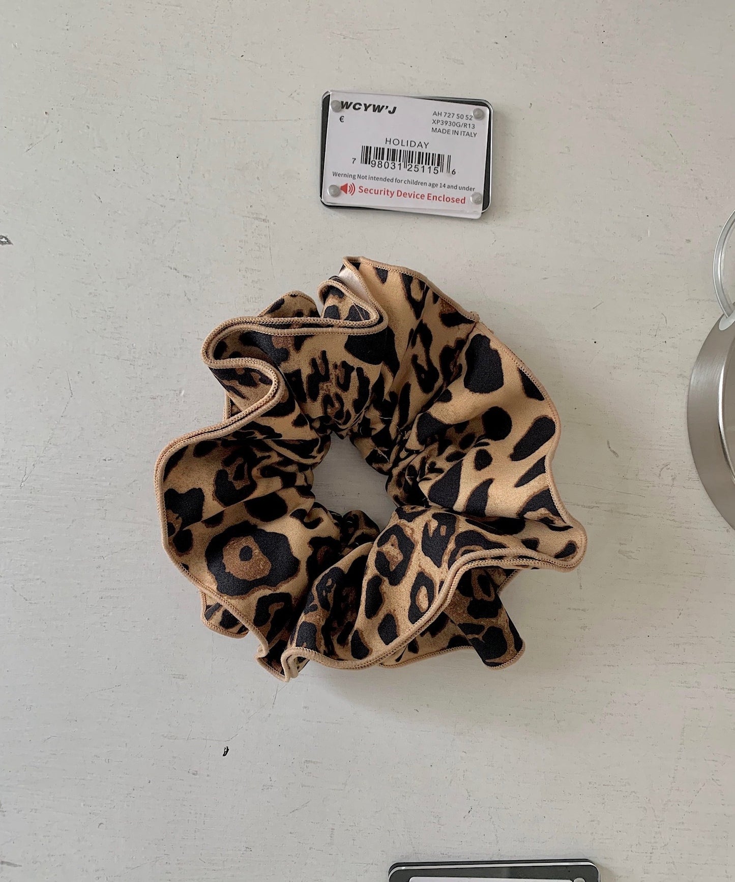 leopard scrunchie　sanal24a001