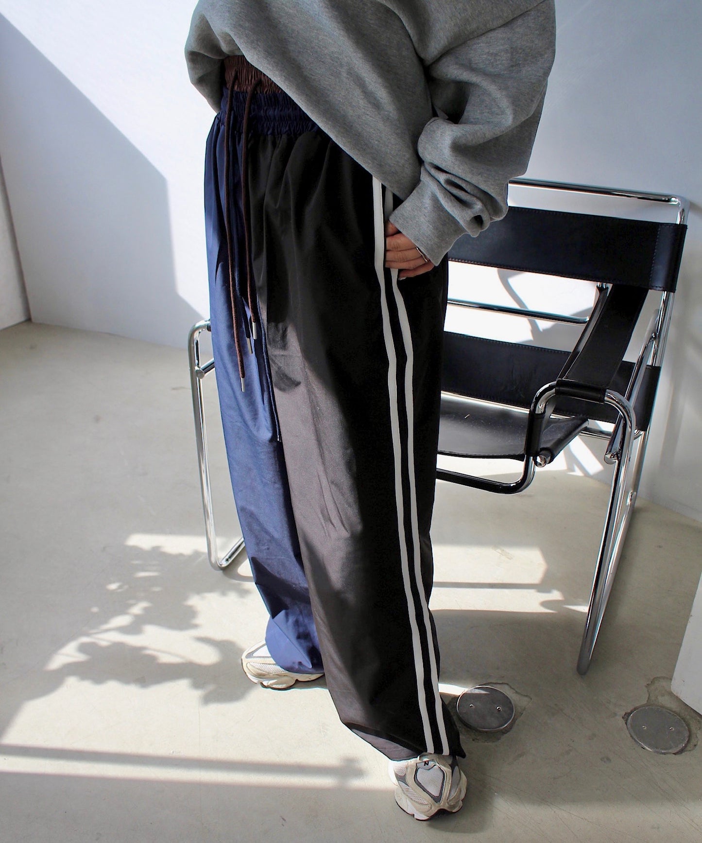 two tone sideline track pants　sanwl24a036