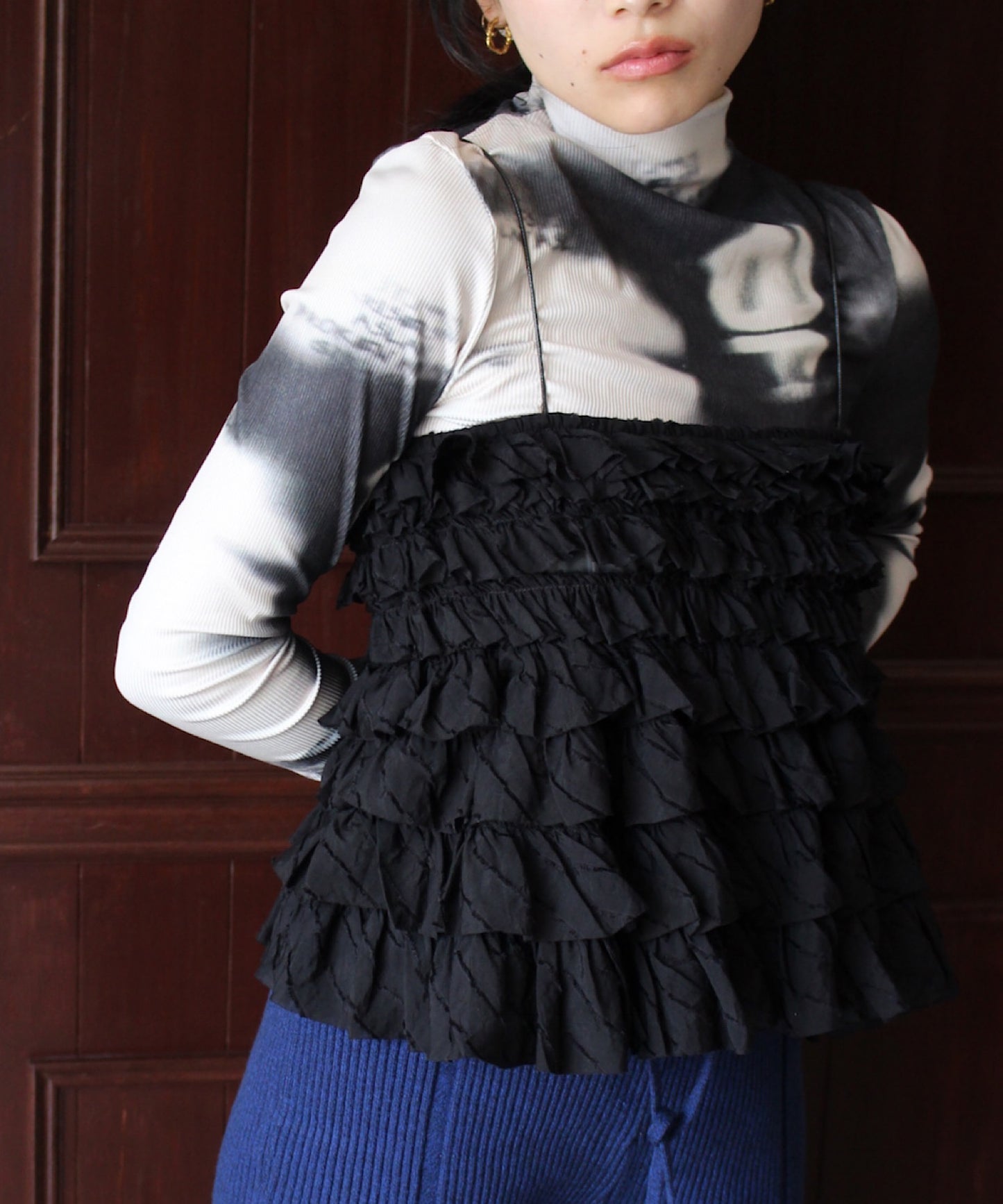 Së 2way tiered ruffle bustier　sanwt24s002