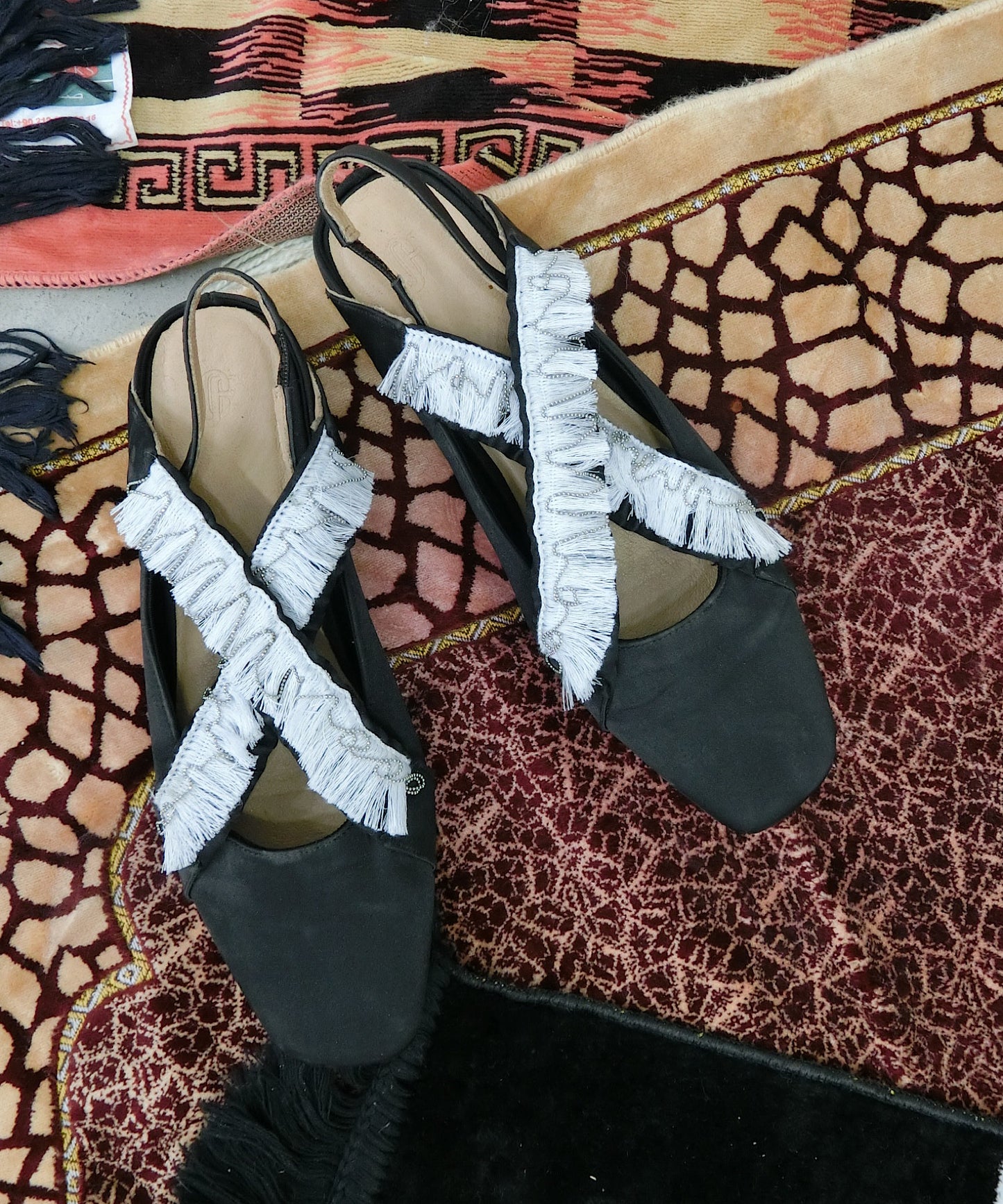 tassel cross ballet shoes　ses24s001